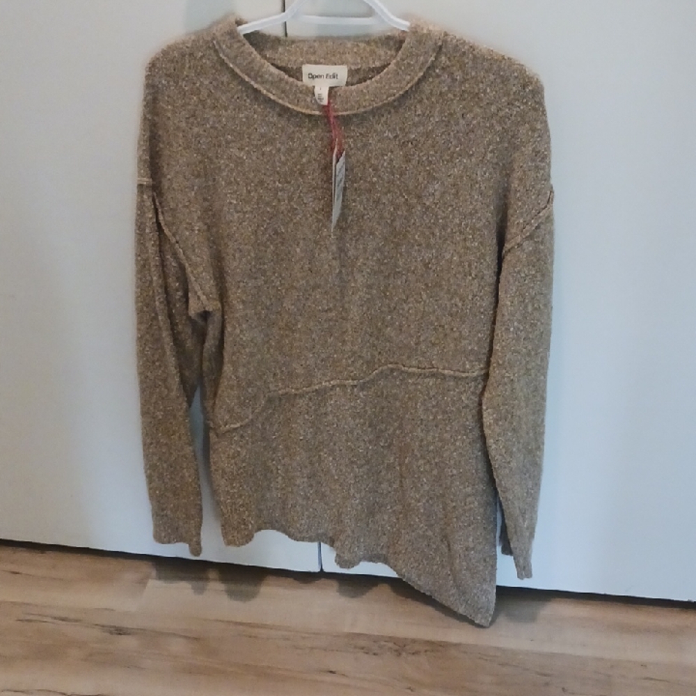 Nordstrom Tan Knit Sweater with Price Tag